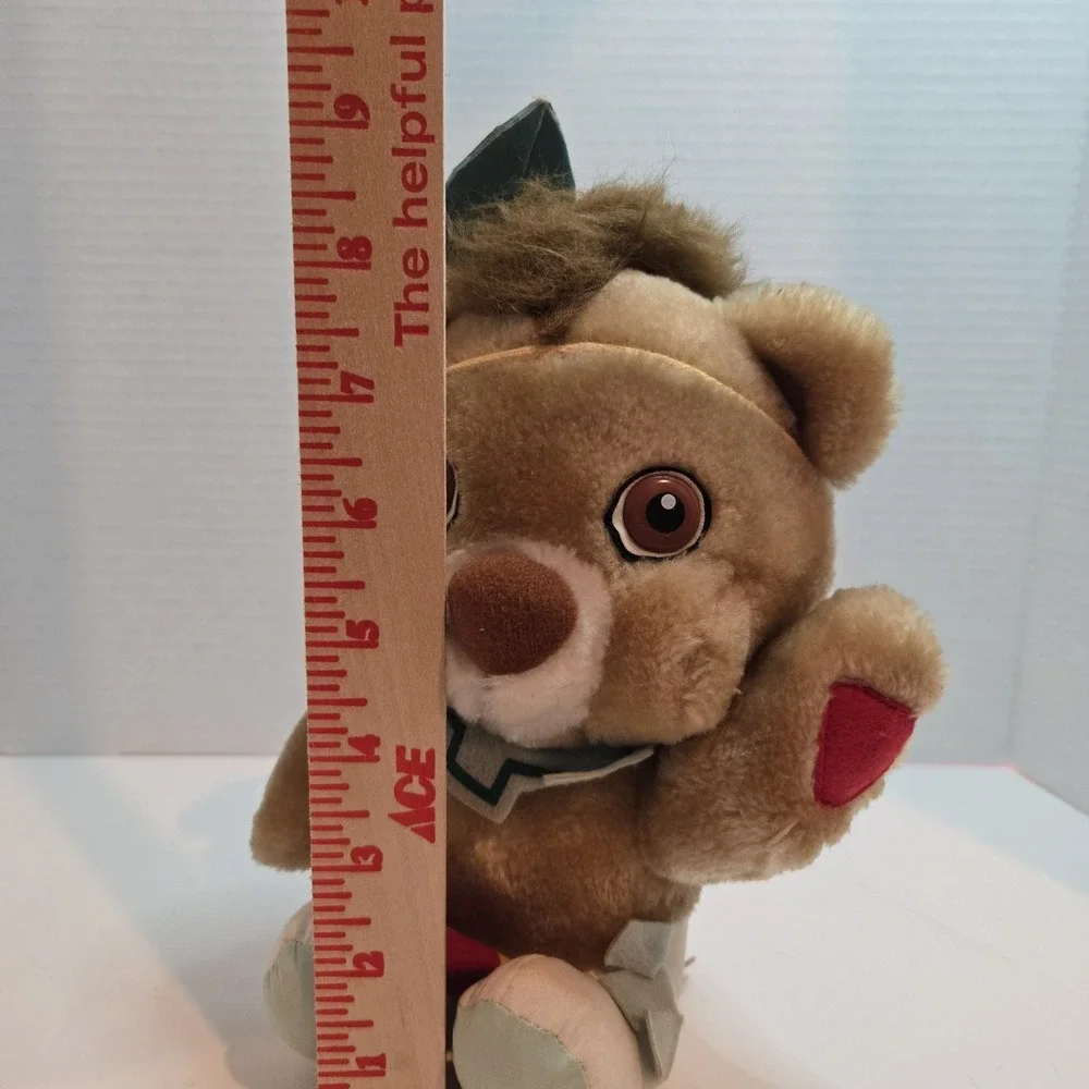 1985 Applause Hanna Barbera PAW PAWS Brave‎ Paw Indian Bear Stuffed Plush 9